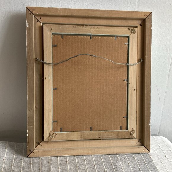 Native American Theme Wall Art Woman Framed Picture Signed Diana Martin - Picture 6 of 8